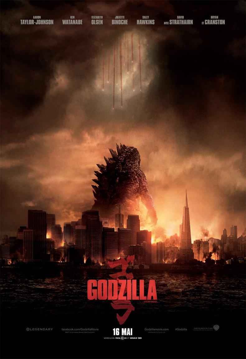 L'affiche du film Godzilla v.f.
