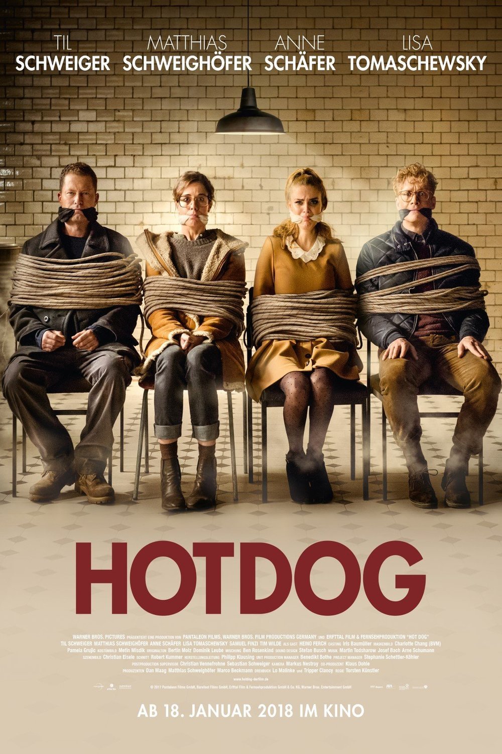 L'affiche originale du film Hot Dog en allemand