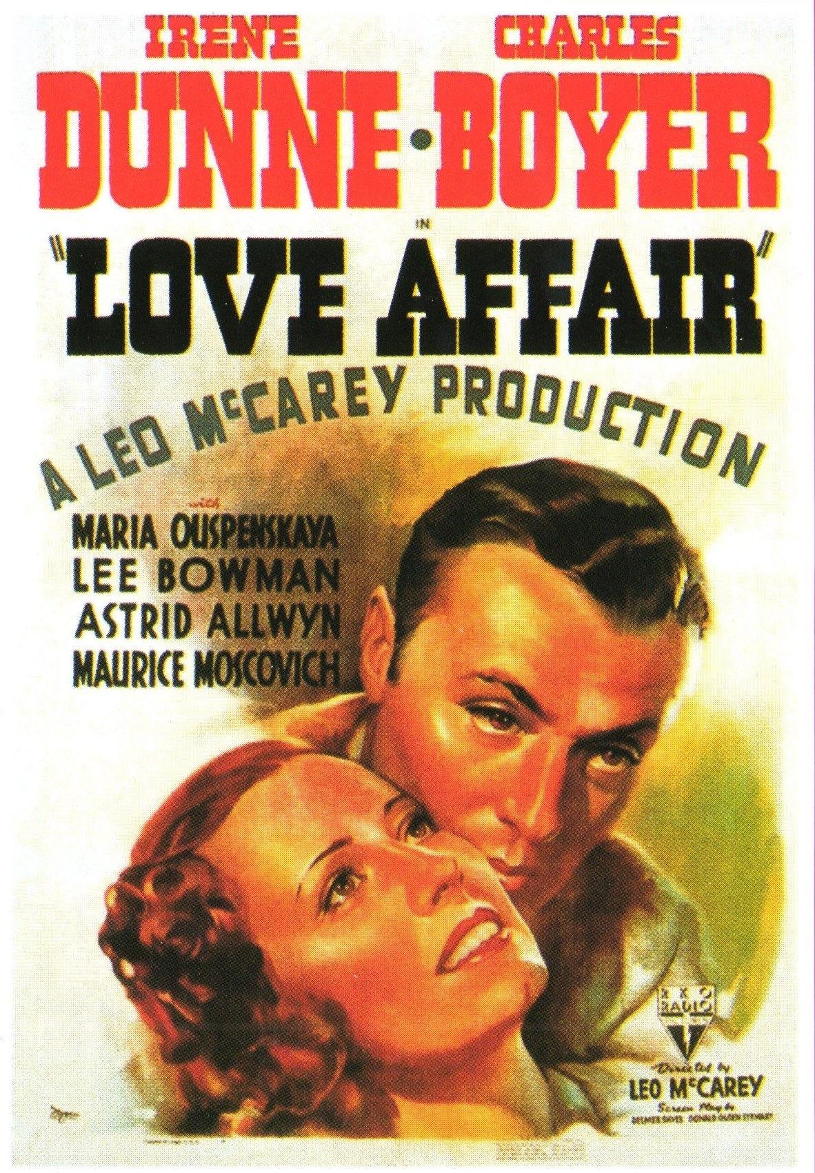 L'affiche du film Love Affair