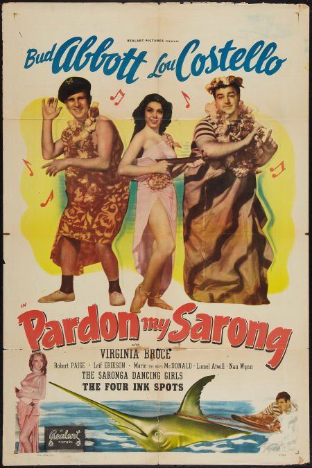L'affiche du film Pardon My Sarong