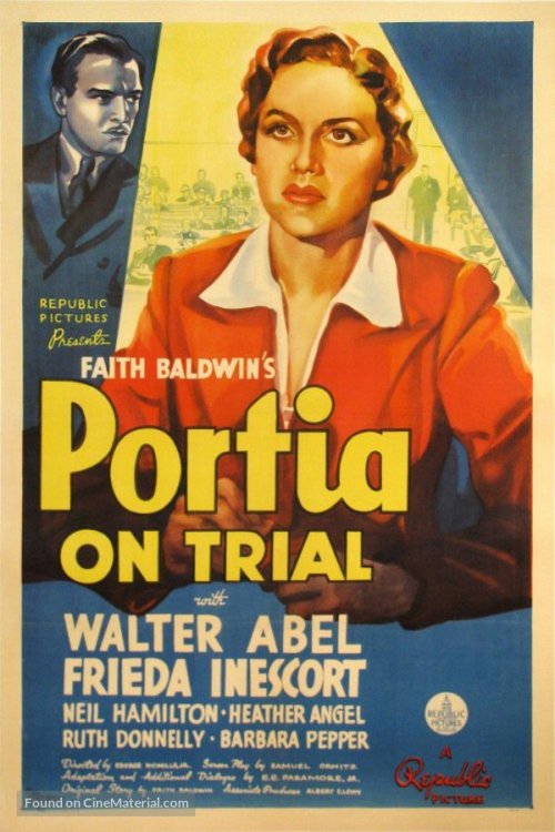 L'affiche du film Portia on Trial