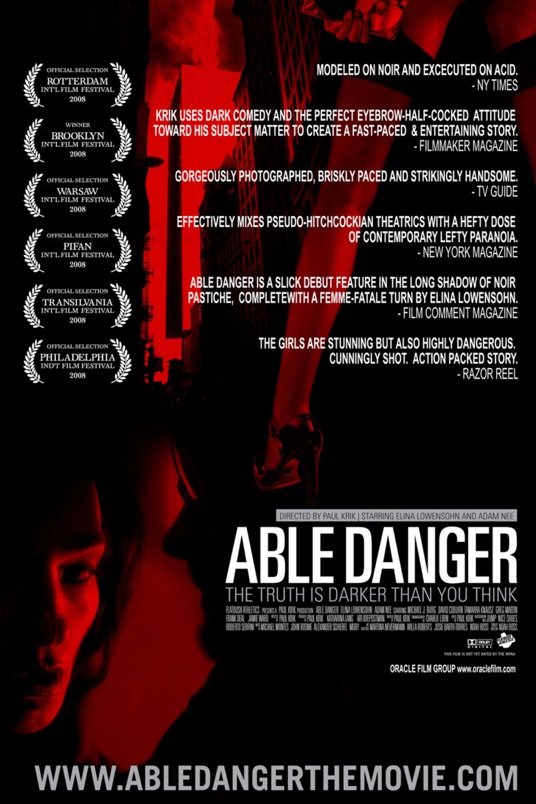 L'affiche originale du film Able Danger en allemand