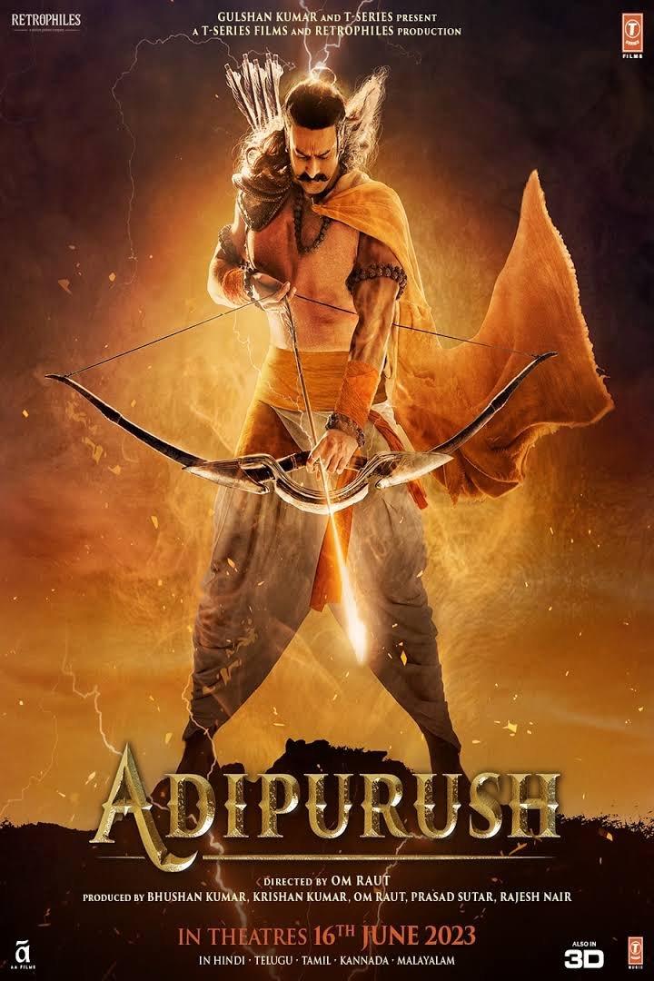 L'affiche originale du film Adipurush en Hindi