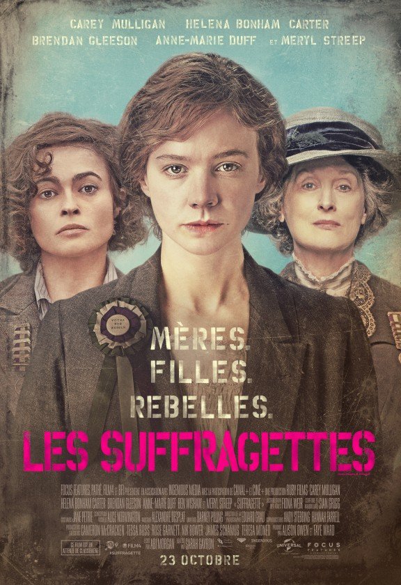 L'affiche du film Les Suffragettes