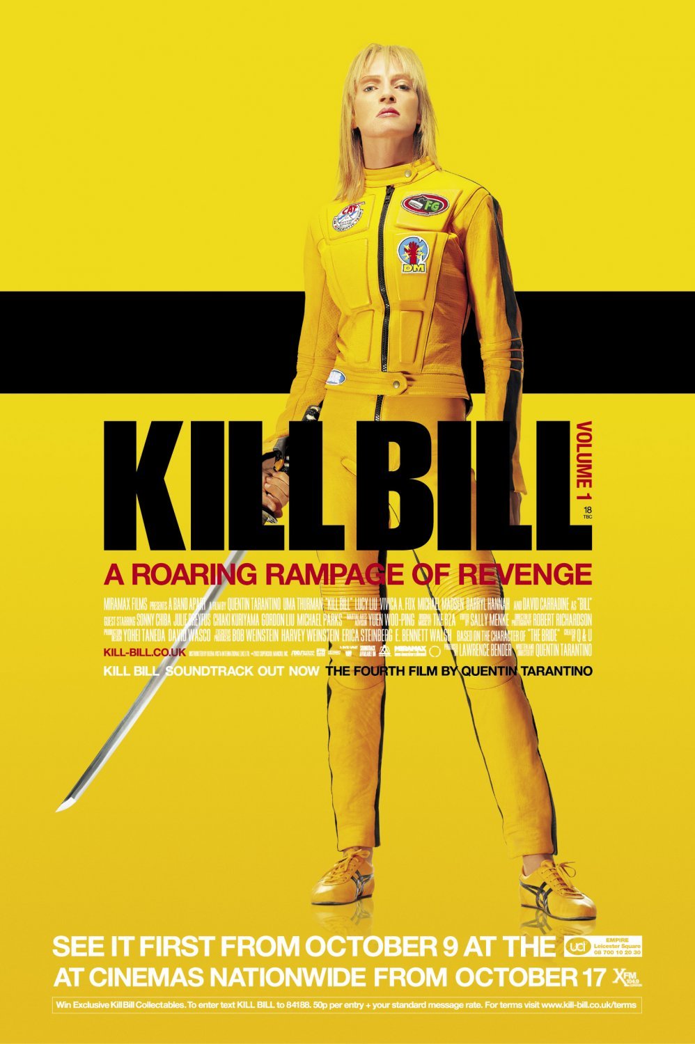 L'affiche du film Kill Bill: Volume 1