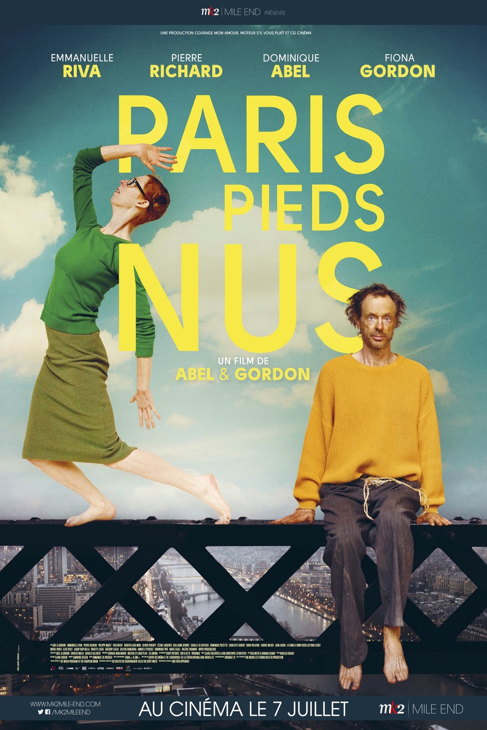 L'affiche du film Paris pieds nus