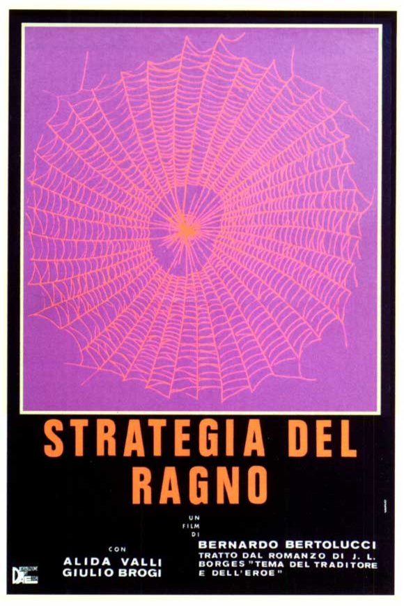 Italian poster of the movie The Spider's Stratagem