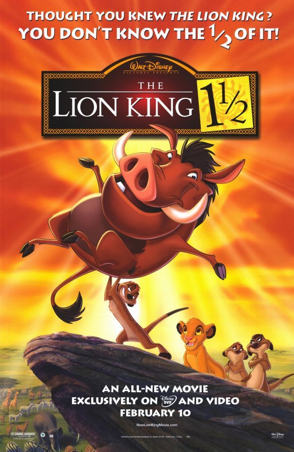 L'affiche du film The Lion King 1 1/2