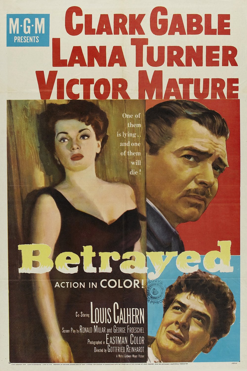 L'affiche du film Betrayed