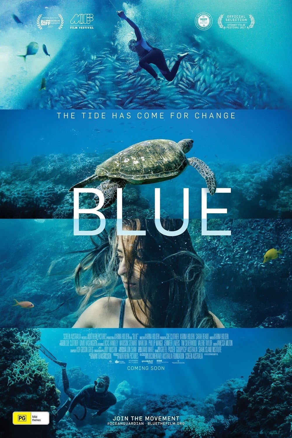 L'affiche du film Blue