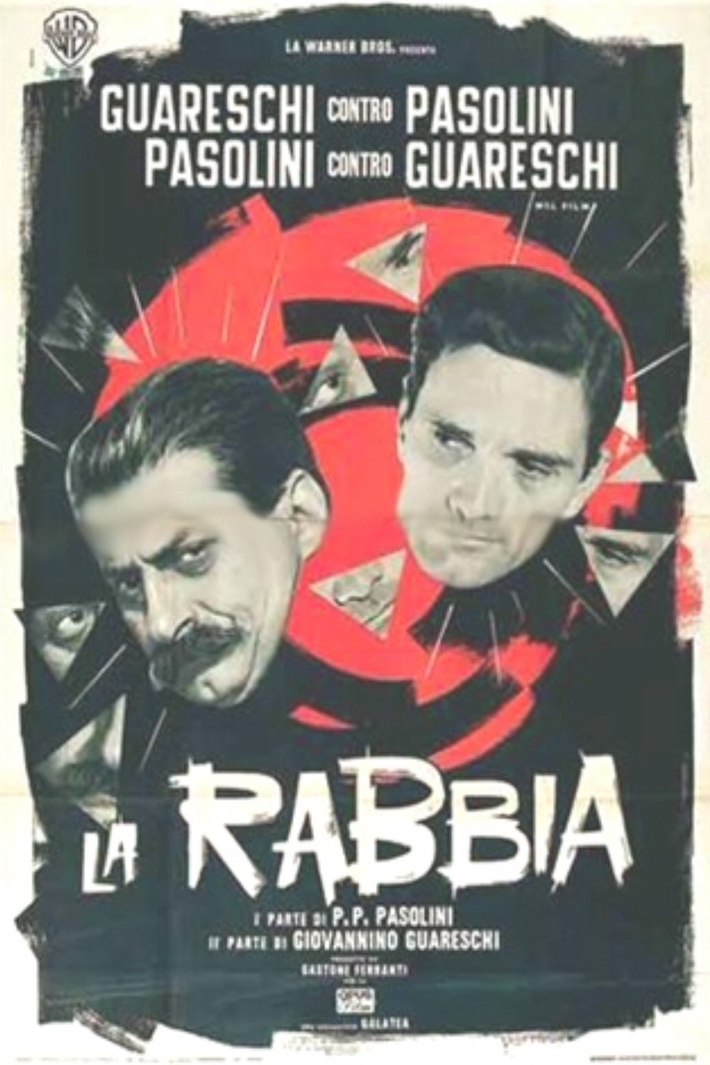 Italian poster of the movie La rabbia