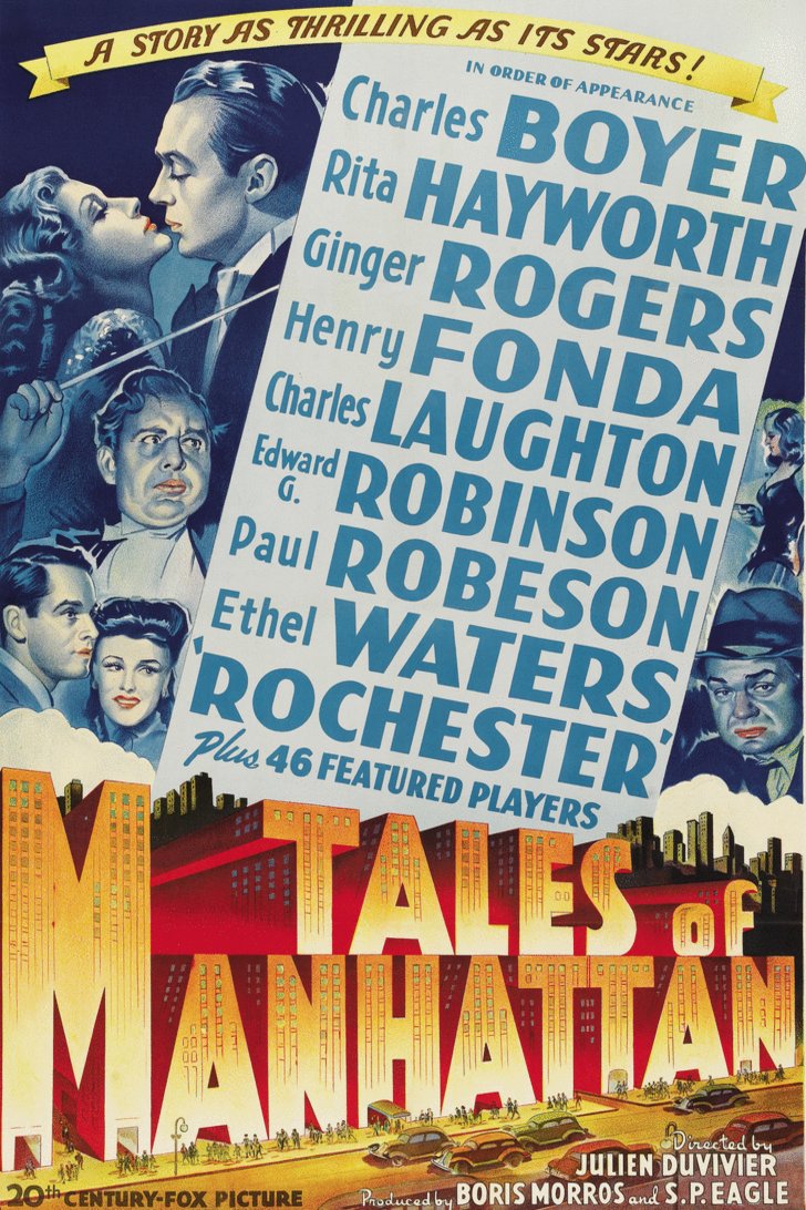 L'affiche du film Tales of Manhattan