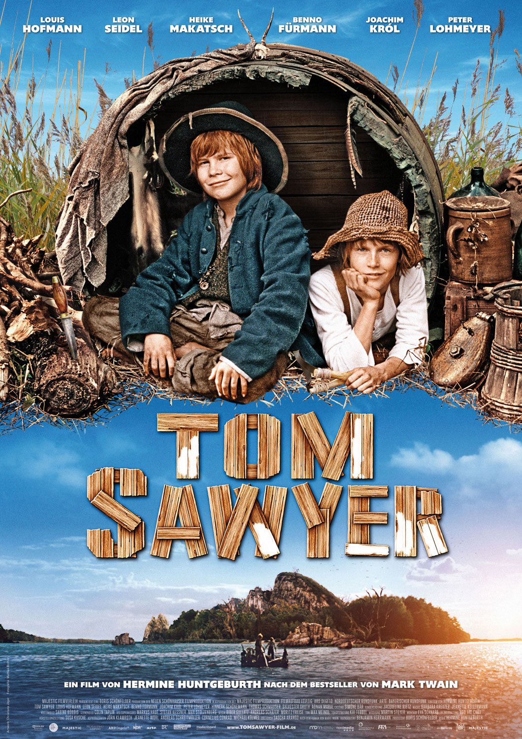 L'affiche originale du film Tom Sawyer en allemand