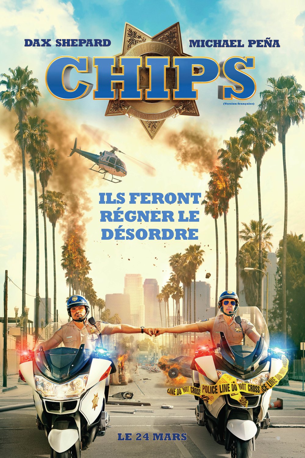L'affiche du film CHiPs v.f.