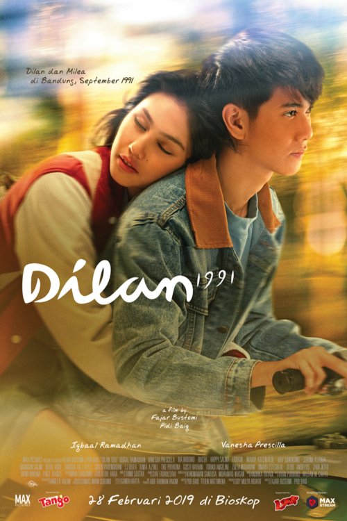 L'affiche originale du film Dilan 1991 en Indonésien