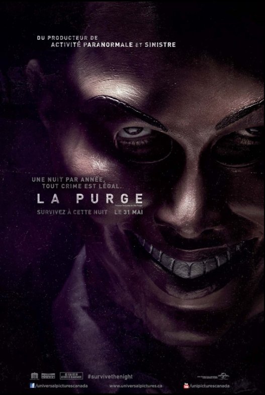 L'affiche du film La Purge v.f.
