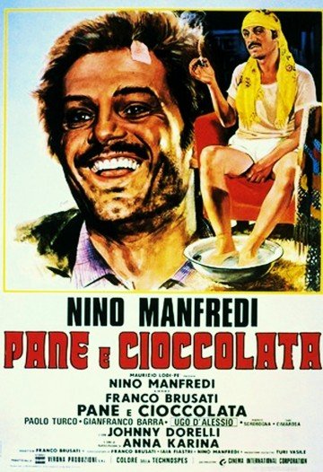 L'affiche originale du film Bread and Chocolate en italien