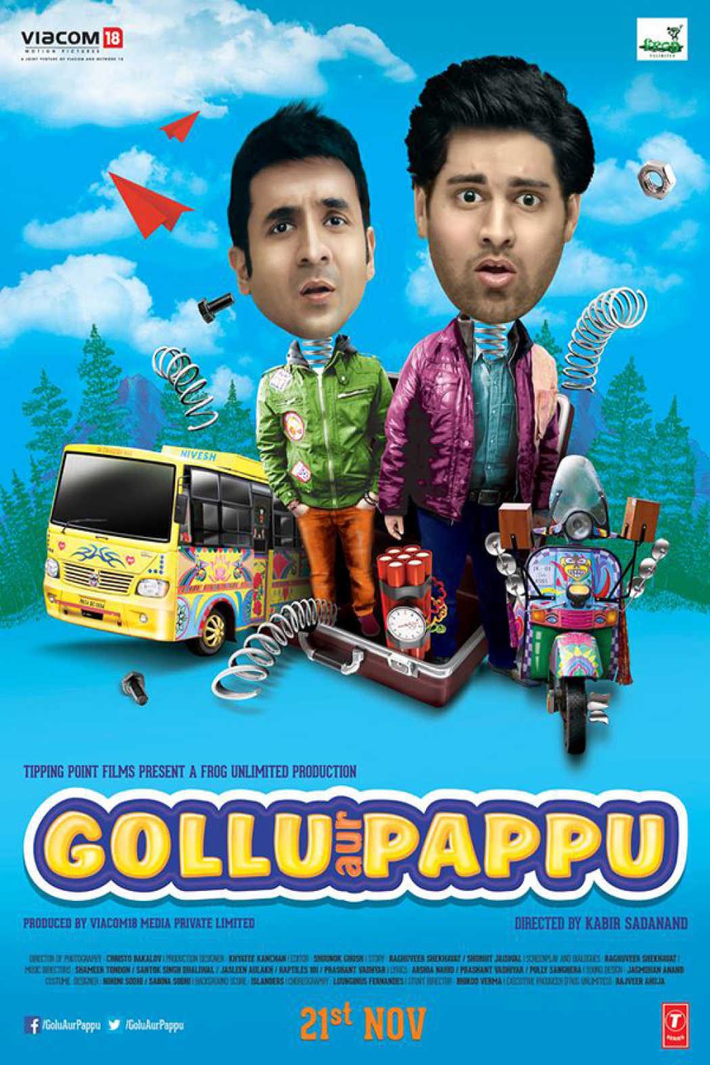 L'affiche originale du film Gollu aur Pappu en Hindi