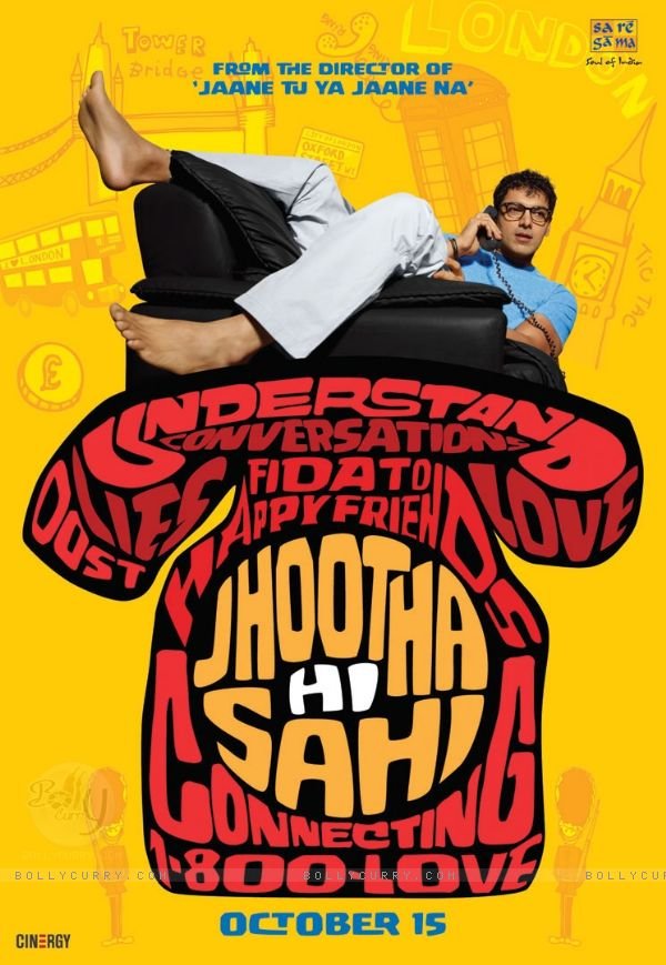 Hindi poster of the movie Jhootha Hi Sahi