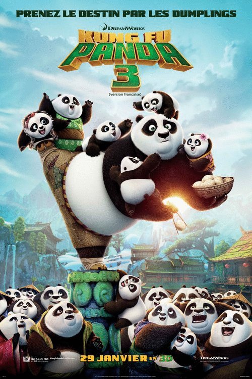 L'affiche du film Kung Fu Panda 3 v.f.