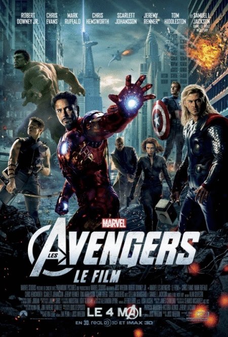 L'affiche du film Les Avengers: Le film