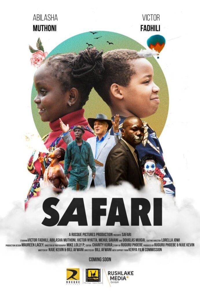 L'affiche originale du film Safari en Swahili