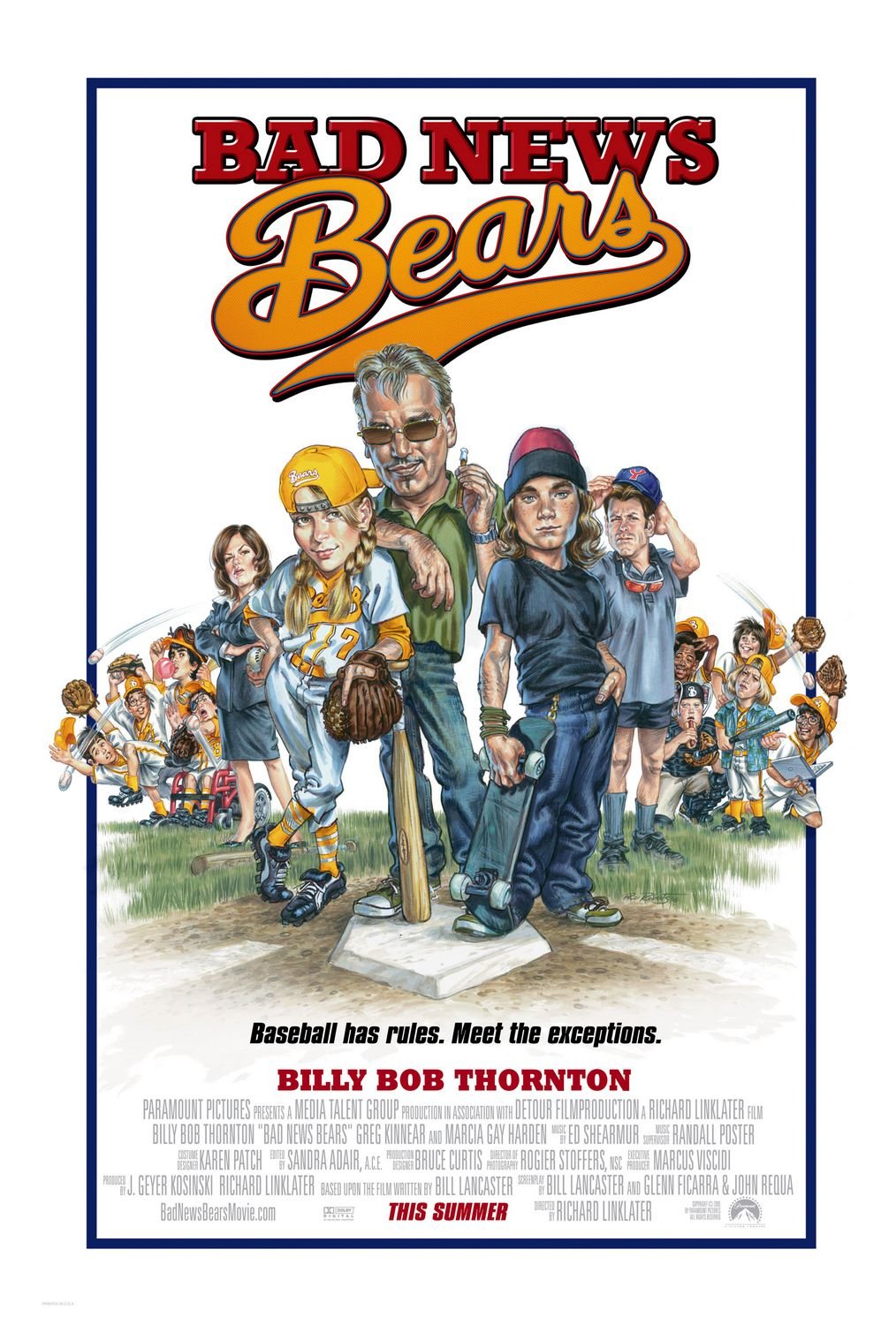 L'affiche du film The Bad News Bears