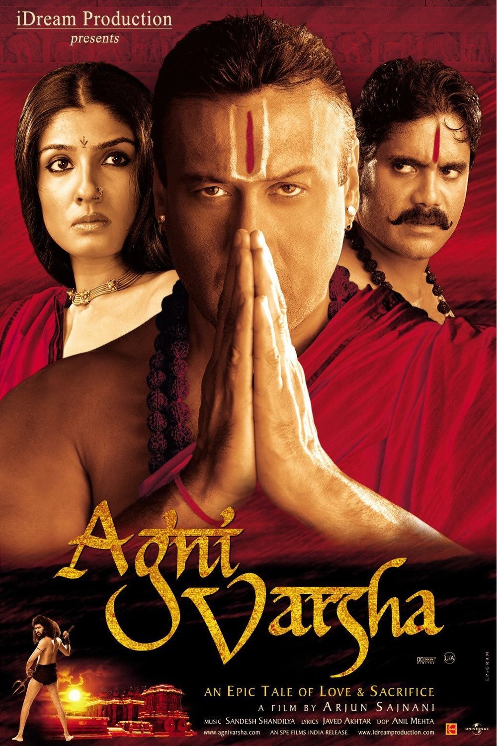 L'affiche originale du film Agni Varsha en Hindi