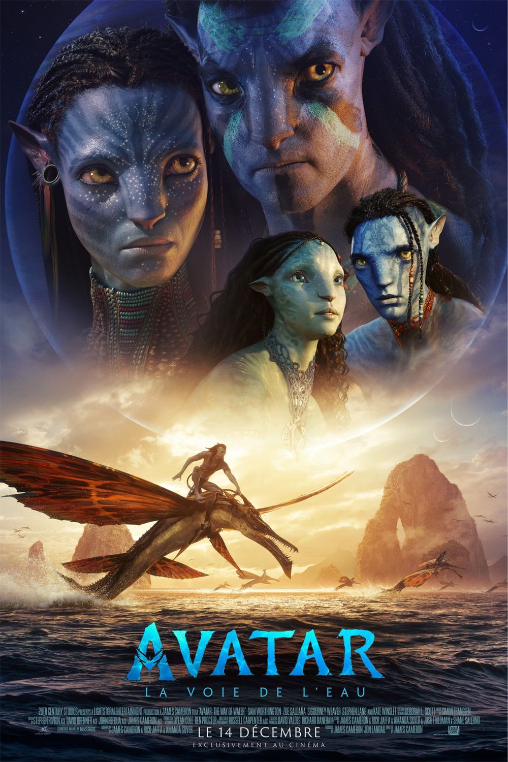 L'affiche du film Avatar: La voie de l'eau