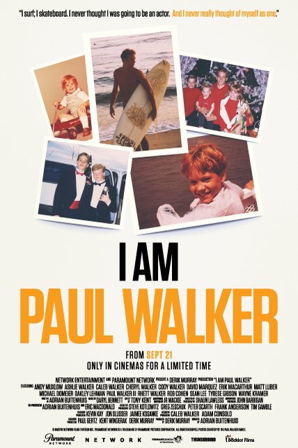 L'affiche du film I Am Paul Walker