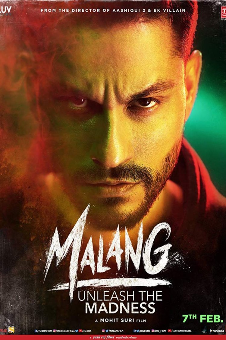L'affiche originale du film Malang en Hindi