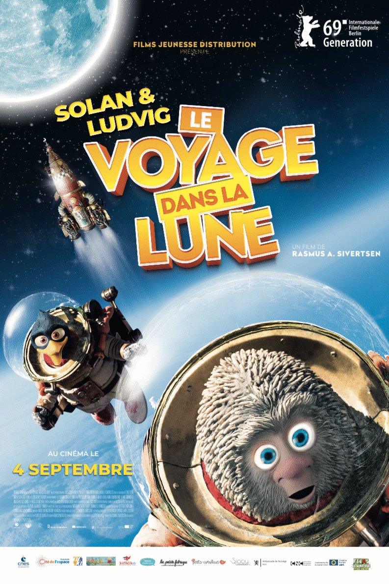 L'affiche originale du film Solan & Ludvig: Le voyage dans la lune en norvégien
