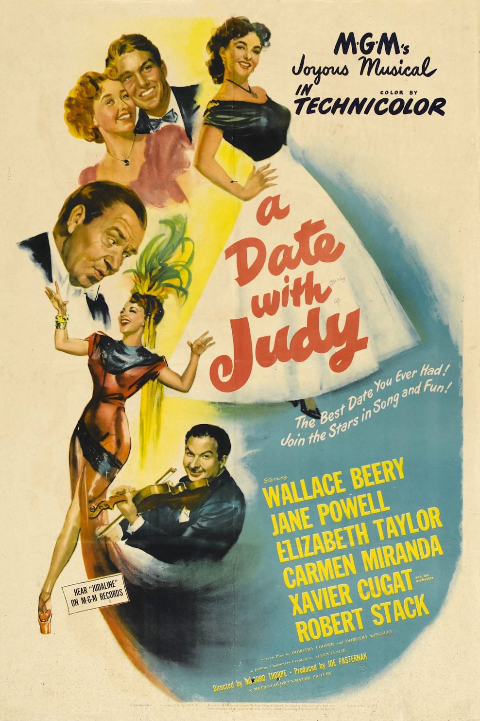 L'affiche du film A Date with Judy