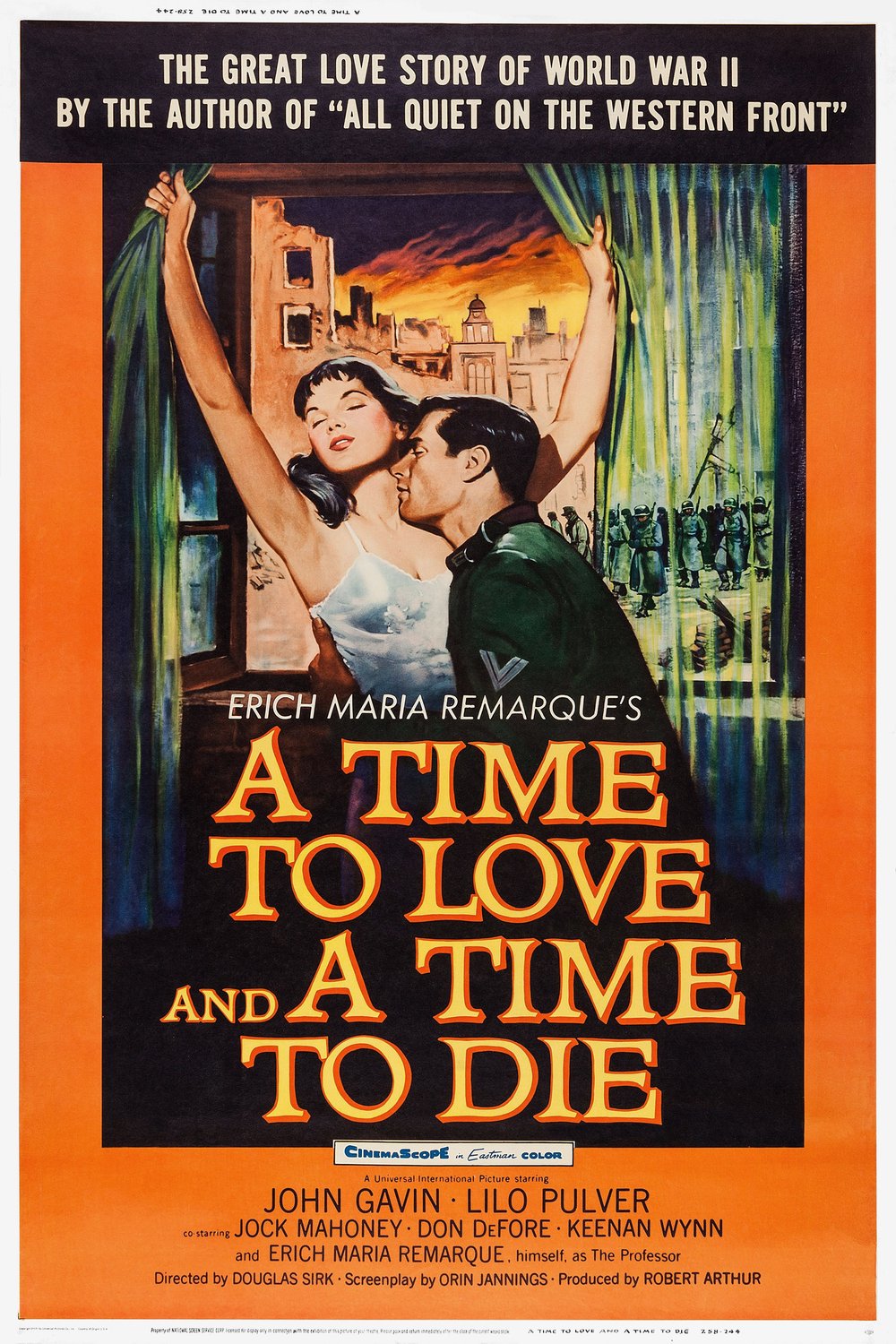 L'affiche du film A Time to Love and a Time to Die