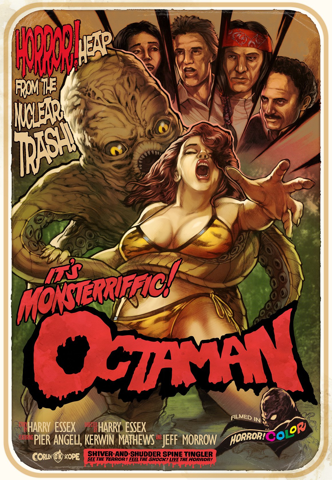 L'affiche originale du film Octaman en anglais