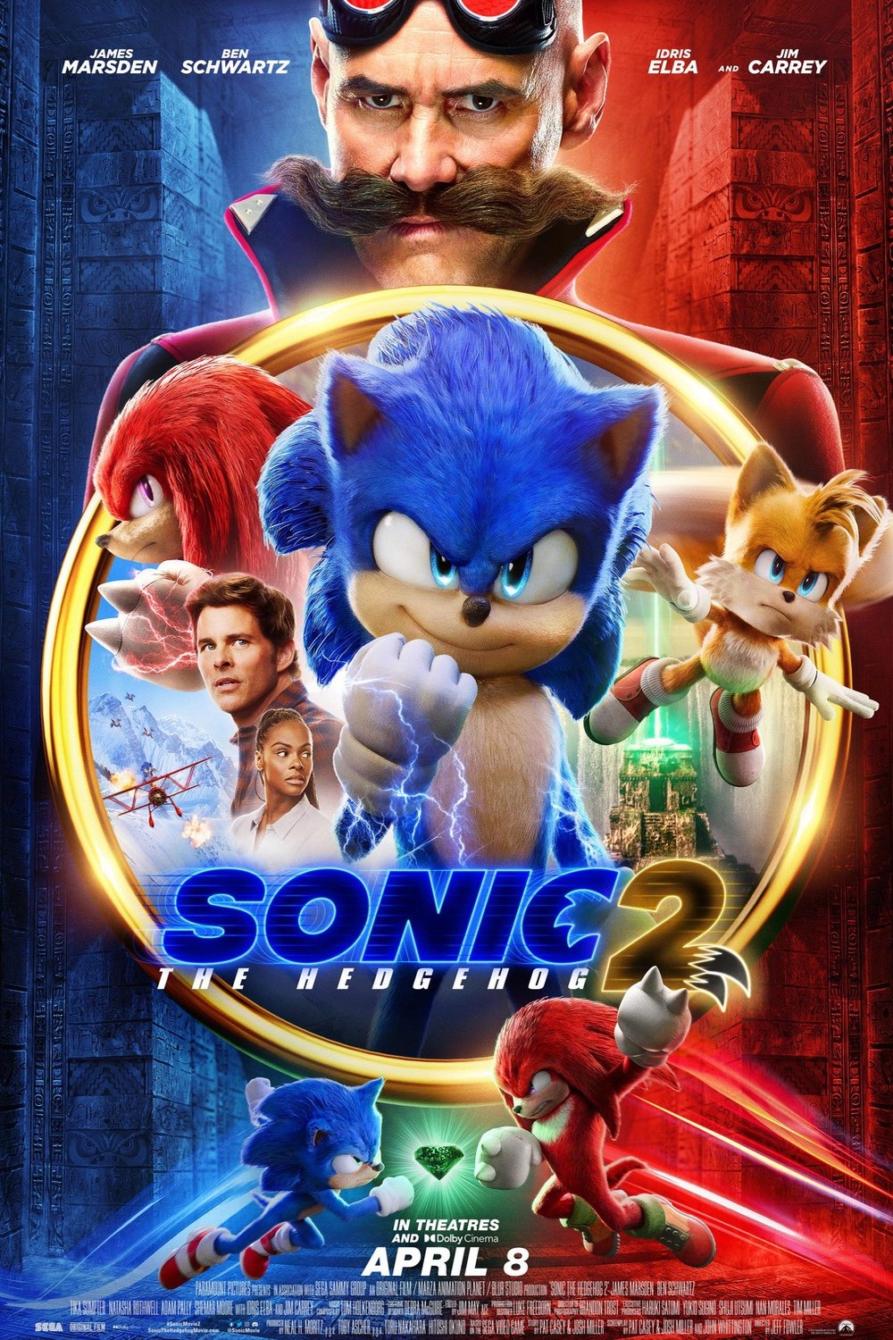 L'affiche du film Sonic the Hedgehog 2