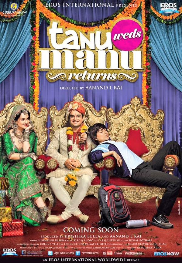 L'affiche originale du film Tanu Weds Manu Returns en Hindi