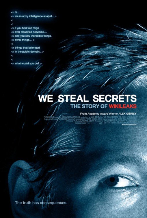 L'affiche du film We Steal Secrets: The Story of WikiLeaks