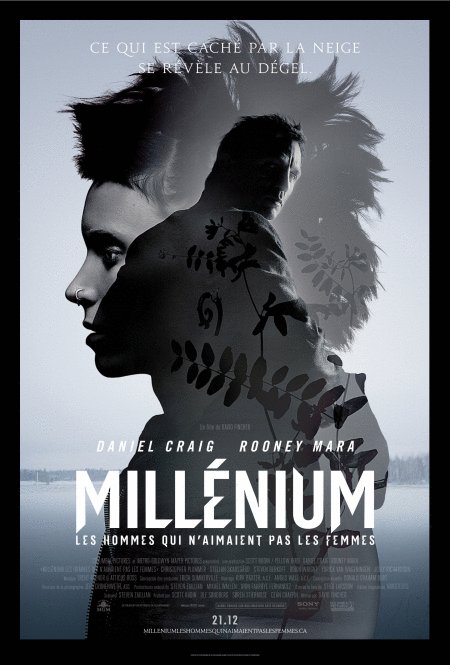 L'affiche du film Millénium: Les hommes qui n'aimaient pas les femmes
