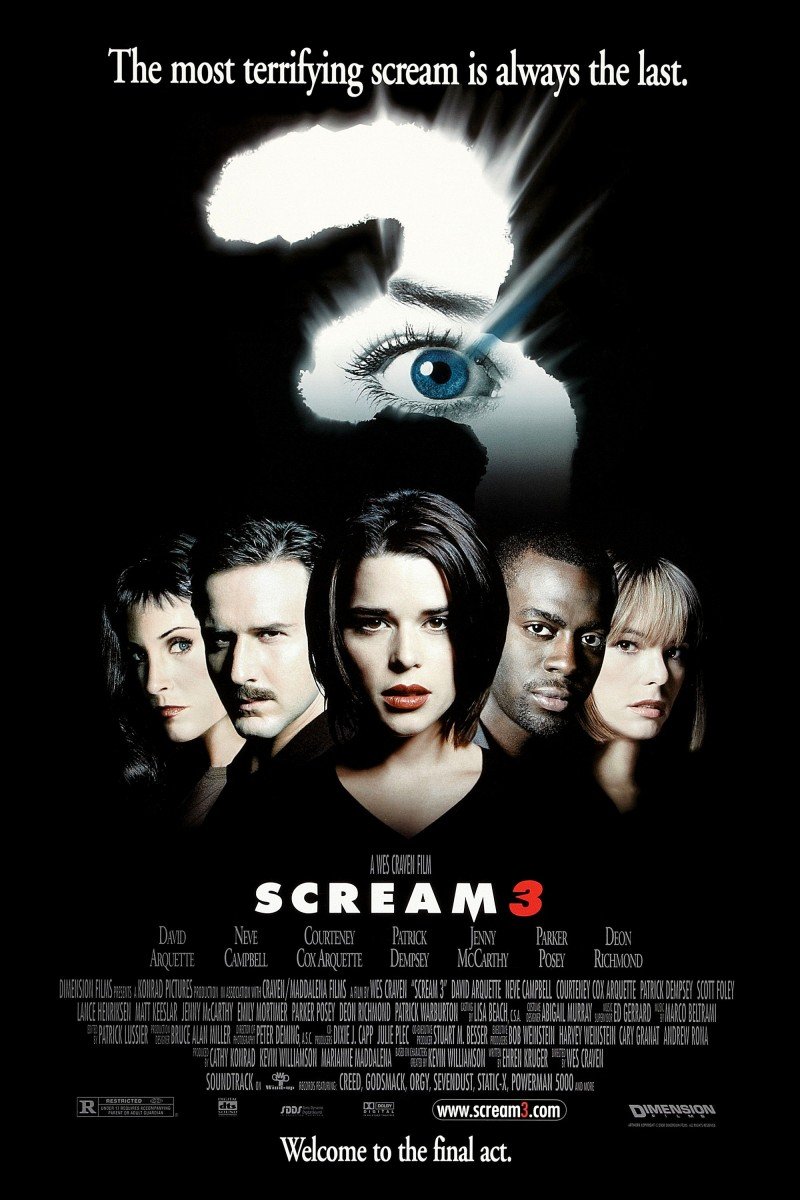 L'affiche du film Scream 3