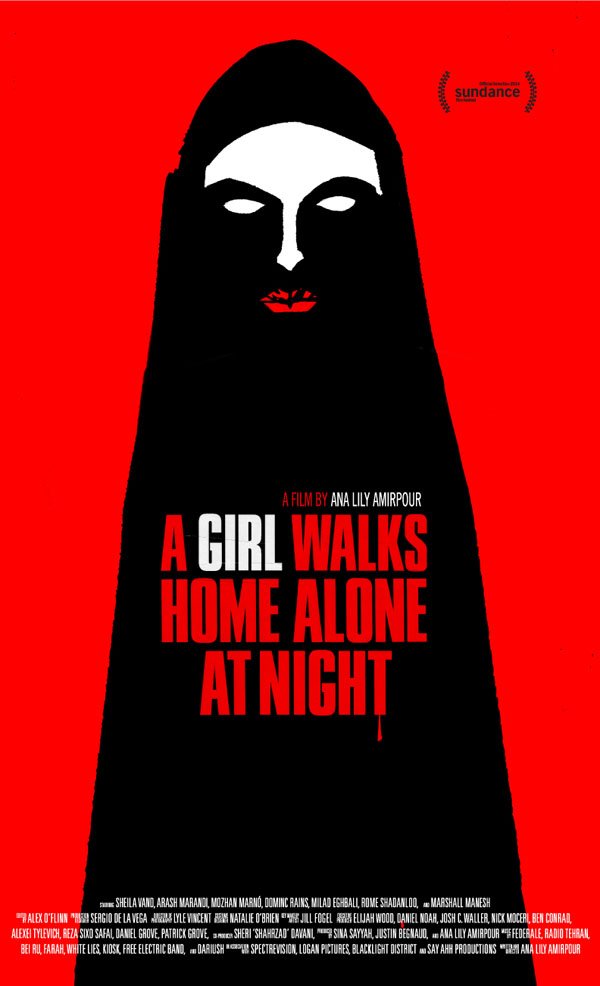 L'affiche originale du film A Girl Walks Home Alone at Night en Persan