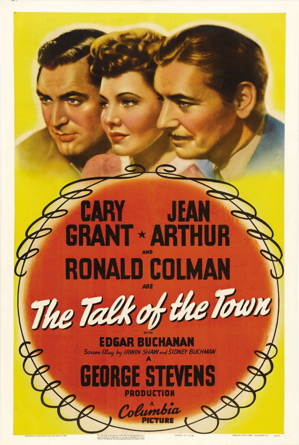 L'affiche du film The Talk of the Town