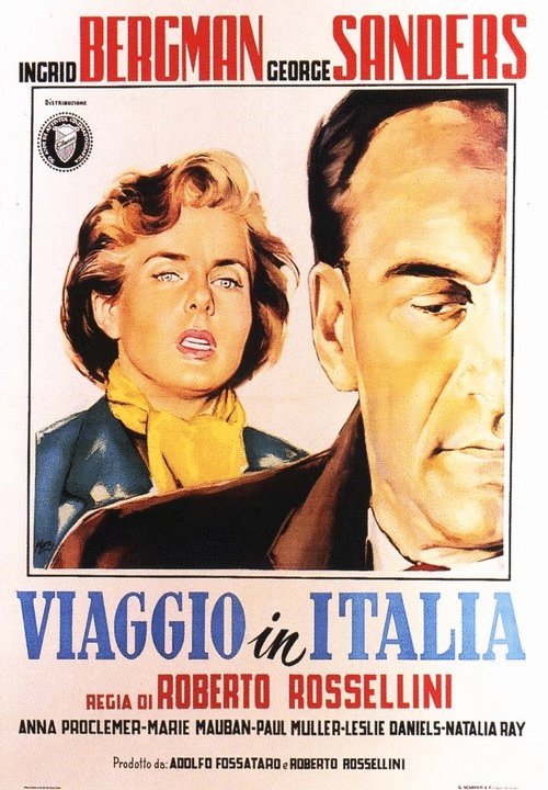 L'affiche originale du film Voyage en Italie en italien