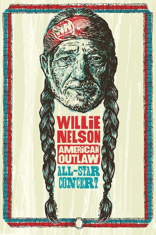 L'affiche du film Willie Nelson American Outlaw