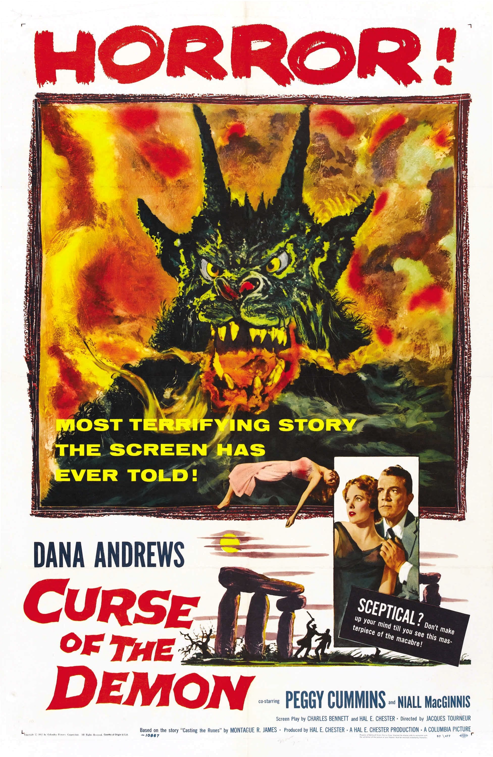 L'affiche du film Curse of the Demon