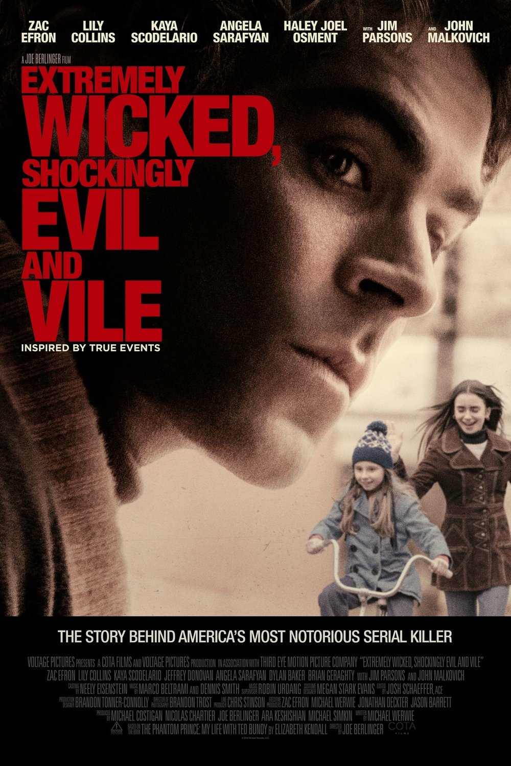 L'affiche du film Extremely Wicked, Shockingly Evil and Vile