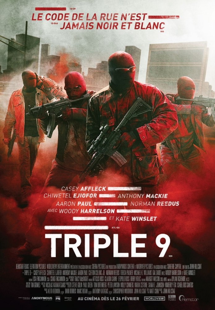 L'affiche du film Triple 9 v.f.