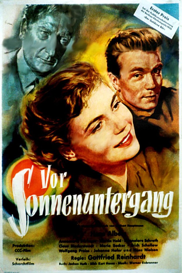 L'affiche originale du film Before Sundown en allemand