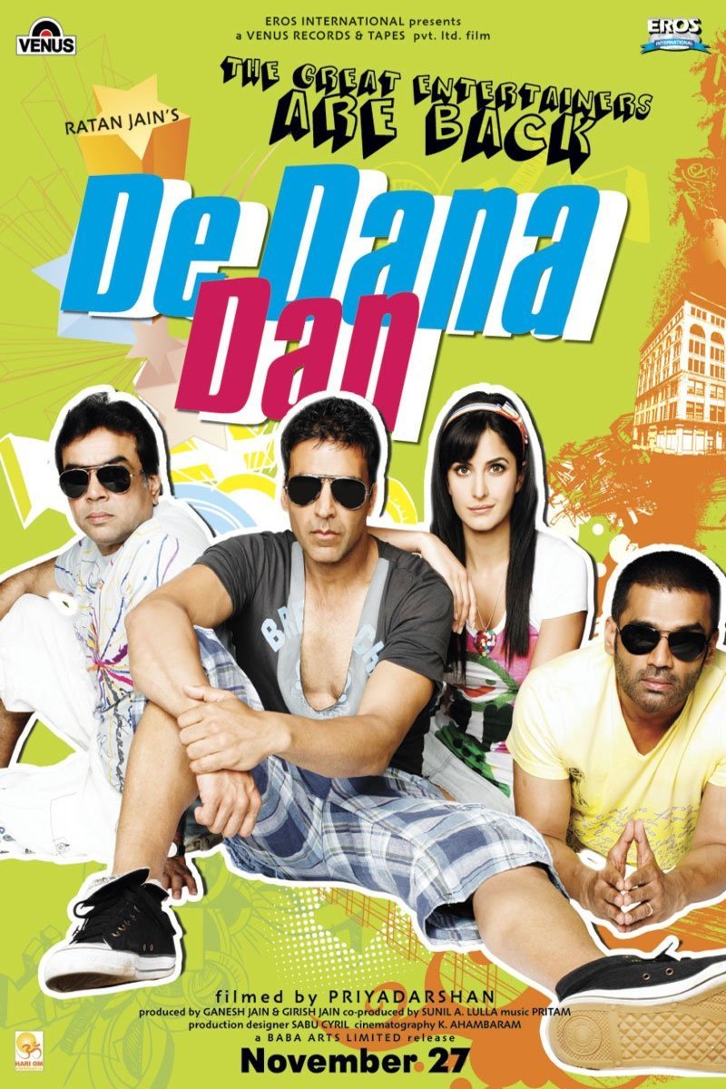 L'affiche originale du film De Dana Dan en Hindi