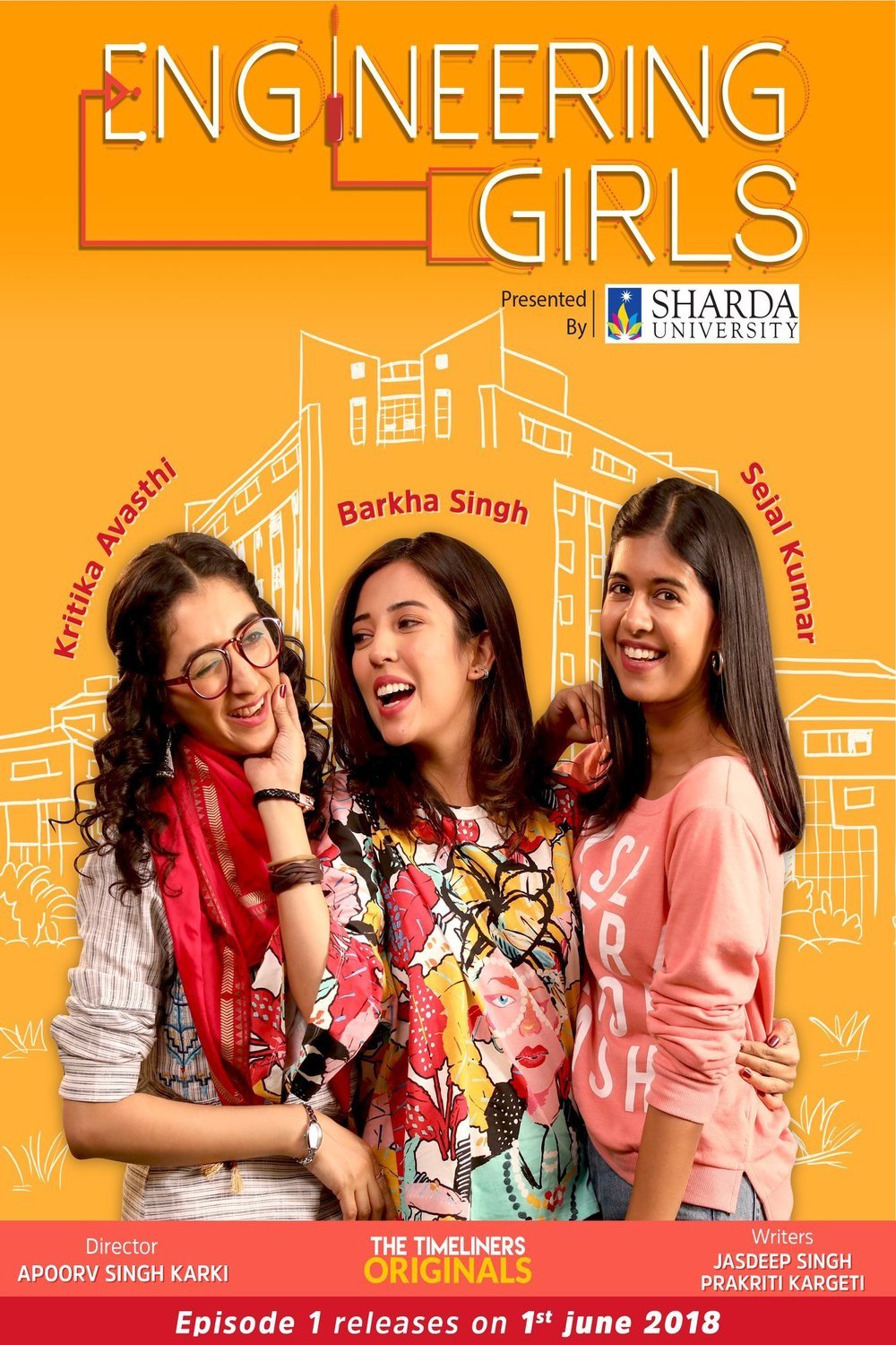 L'affiche originale du film Engineering Girls en Hindi
